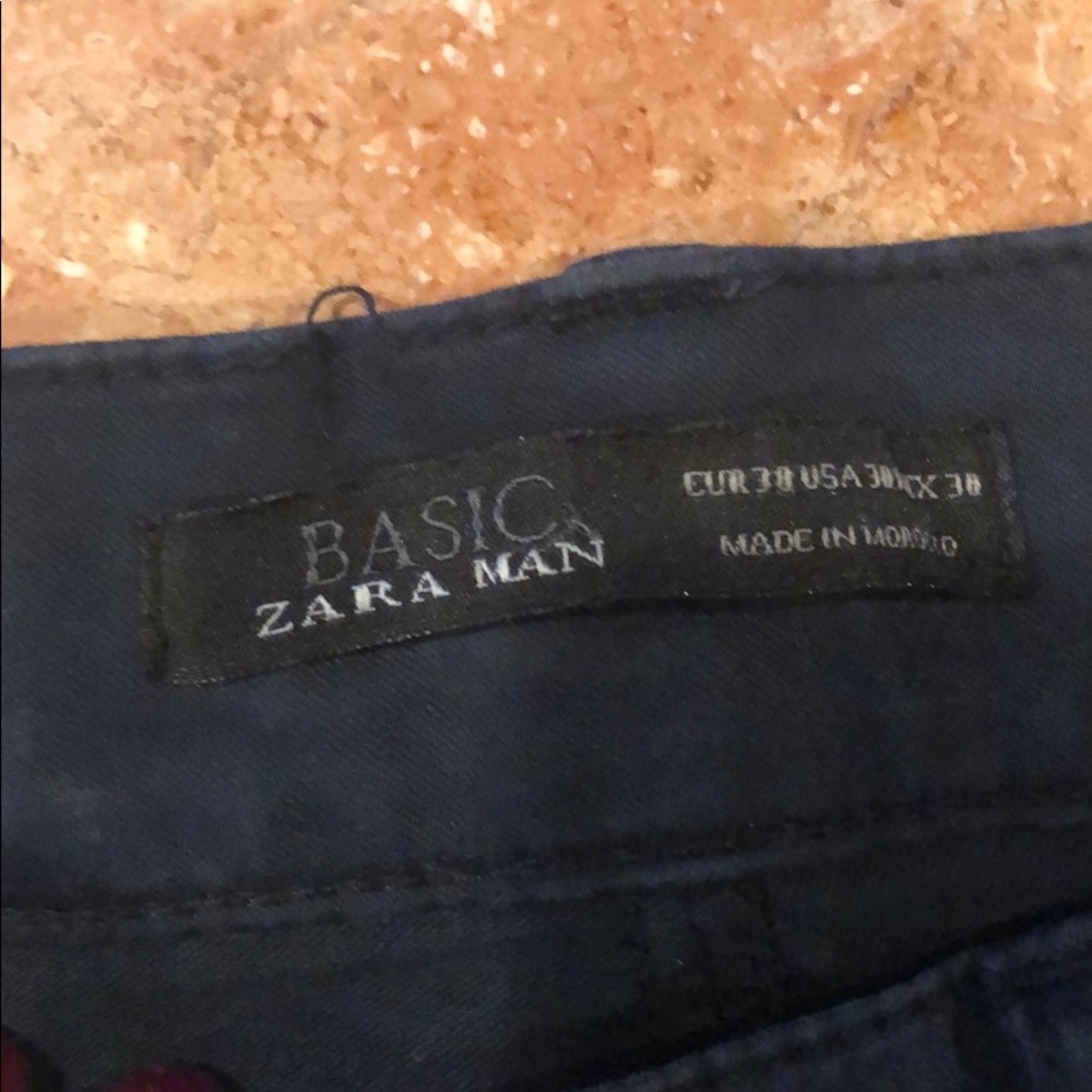 Zara Man Basic Navy Pants Size 30 - image 7